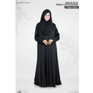 Glam Touch Abaya Ar-rafi'ah-Premium Sleeve Button Abaya Burqa image