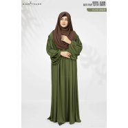 Glam Touch Abaya-Elham Cute Puff Sleeve Abaya Burqa image