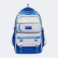 Academy Style School Bag Book Bag Lightweight College Student Backpack Blue icon
