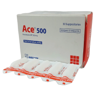 Ace 500 Mg Suppository 5's Strip image