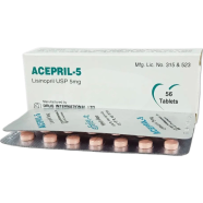 Acepril 5 mg Tablet 14's Strip image