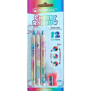 Acmeiae (43069) Chubby Color Pencil (3 pcs Set) with Sharpener image