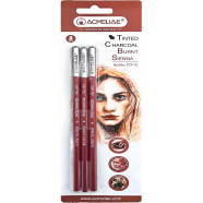 Acmeliae Charcoal Sienna Pencils - 3 pcs Set - 02-TCP icon