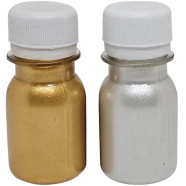 Acrylic Colour Gold And Silver colour 50 ml 2 Pcs image