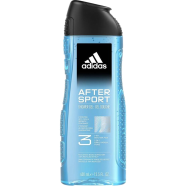 Adidas After Sport 3 Body Hair Face Shower Gel 400 ml image