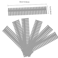 Adjustable DIY Drawer Organizer Grid Dividers (6 pcs) Any Color icon