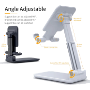 Adjustable Desktop Stand For Phone and Tablet (Any Color) image