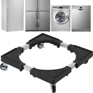 Adjustable Fridge Stand with Wheels – Heavy Duty Base for Refrigerator and Washing Machine image
