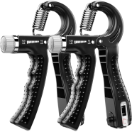 Adjustable Hand Grips Strengthener With Monitor - 1 Pair (multicolor). image