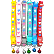 Adjustable Pet Collar Bell Small Pet Cat Dog Puppy Colorful Collars (Any Colour) image