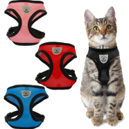 Adjustable Soft Mesh Vest Fit Puppy Kitten Rabbit Ferrets's Outdoor Harness image