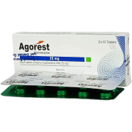 Agorest 25 mg Tablet 10's Strip image