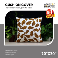 Agrey Hometex Decorative Cushion Cover (Buy 1 Get 1 Free) image