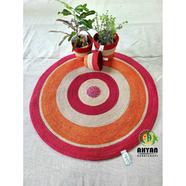 Ahyan Handicraft 1Pcs Regular Jute Round Floor Mat/Rug (3feet) with 3Pcs Planter Basket Set Combo icon