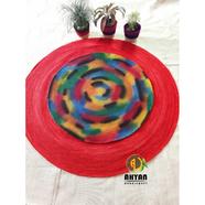 Ahyan Handicraft 1Pcs Regular Jute Round Floor Mat/Rug (3feet) with 3Pcs Planter Basket Set Combo image