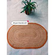 Ahyan Handicraft 1 Pcs Regular Jute Round Floor Mat/Rug (3 feet) with 3 Pcs Planter Basket Set Combo image