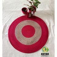Ahyan Handicraft Colorful Printed Jute Floor Mat/Rug image
