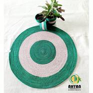Ahyan Handicraft Colorful Printed Jute Floor Mat/Rug image