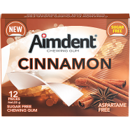 Aimdent Cinnamon Sugar Free Chewing Gum - 12 Pcs image