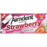 Aimdent Strawberry Sugar Free Chewing Gum - 18 Pcs image