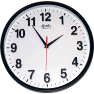 Ajanta Black Plastic Analog Wall Clock-Stylish Home and Office Decor image
