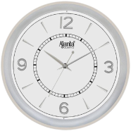Ajanta Designer Wall Clock 1877 Silver image