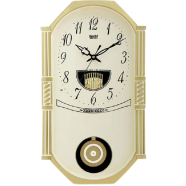 Ajanta Wall Clock – Classic Musical Pendulum Quartz Wall Clock 427 – Ivory image
