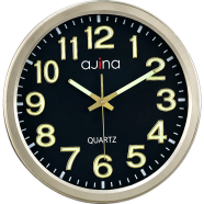 Ajina Deluxe Wall Clock Round With Digit - Golden image