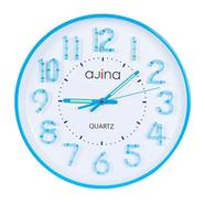 Ajina Maple Digit Round Wall Clock Blue image
