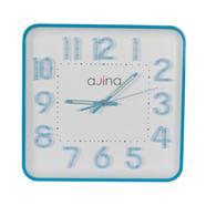 Ajina Maple Digit Square Wall Clock - Blue image