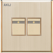 Akij Aura 2 Gang 2 Way Switch image