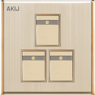 Akij Aura 3 Gang 1 Way Switch image