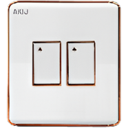 Akij Delight 2 Gang 2 Way Switch image