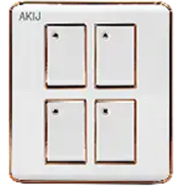 Akij Elegant 4 Gang 1 Way Switch image