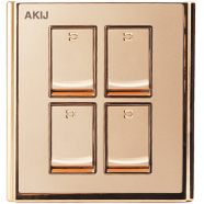 Akij Innova 4 Gang 1 Way Switch image
