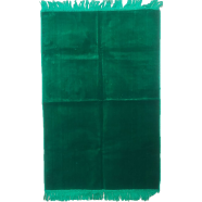 Al-Madina Plain Quality Turkey Janamaz Green Color- (One Color Janamaz ) image