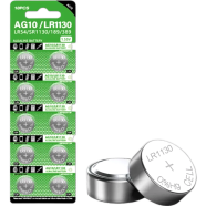 Alkaline Button Cell Top Power Battery 1.55V AG10/LR1130 10 Piecs image