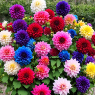 All-Season Global Dahlia Flower Seed -5 Pcs Seeds image