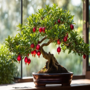 All Season Pomegranate Bonsai - 15 Pcs Plus Seeds image