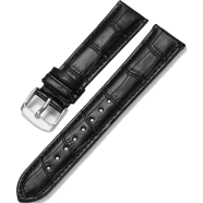 Alligator Grain Embossed Leather Watch Belt Strap Band Steel Buckle With Lug Pin 22mm icon