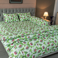 Allora China Rose Print Comforter Bedding Set (5Pcs) image