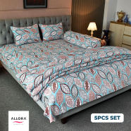 Allora Fallen Leaves Comforter Bedding Set – 5 Pcs image