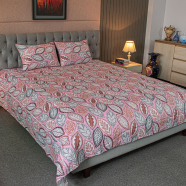 Allora Fallen Leaves Print Bed Sheet image