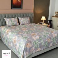 Allora Flora Printed Bed sheet image