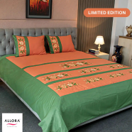Allora Floral Aura Embroidery Bed Sheet image