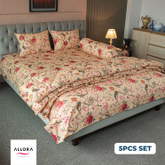Allora Floral Whisper Comforter Bedding - 5Pcs Set image