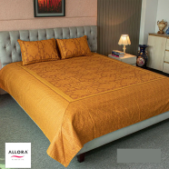 Allora Majestic Glow Screen Printed Bed Sheet image