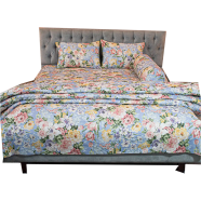 Allora Monsoon Blooms – Heather Blue Comforter Set (5Pcs) image