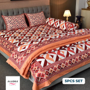 Allora Pattern Play Comforter Bedding Set – 5 Pcs image