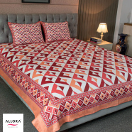 Allora Pattern Play Printed Bed sheet image